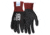 MCR Safety Cut Pro Cut Resistant Work Gloves, 18 Gauge Dyneema Diamond Technology, Sandy Nitrile Foam Coated Palm and Fingertips, Black, X - Large, 90780XL