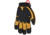 MCR Safety Cut Pro ForceFlex Mechanics Work Gloves, Cut Resistant Kevlar Lining, TPR on Back of Hand and Fingers, Black and Gold, X - Large, KV200XL