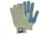 MCR Safety Cut Pro Hero 7 Gauge Regular Weight Shell, ARX Aramid Fibers, PVC Palm Dotted Cut Resistant Work Gloves, Blue/Green, Medium, 93867M