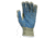 MCR Safety Cut Pro Hero 7 Gauge Regular Weight Shell, ARX Aramid Fibers, PVC Palm Dotted Cut Resistant Work Gloves, Blue/Green, Medium, 93867M