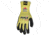 MCR Safety Cut Pro Ninja Wave Cut Resistant Work Gloves, 10 Gauge Kevlar Shell, Nitrile Wave Coated Palm and Fingertips, Black/Yellow, X - Large, N96930XL