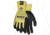 MCR Safety Cut Pro Ninja Wave Cut Resistant Work Gloves, 10 Gauge Kevlar Shell, Nitrile Wave Coated Palm and Fingertips, Black/Yellow, X - Large, N96930XL