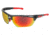 MCR Safety Dominator DM3 Series Safety Glasses, Polarized Lenses, Adjustable Wire Core Temples and Nose Piece, Fire Mirror, One Size, DM131RZ