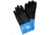 MCR Safety Duoprene Neoprene Coated Work Gloves, Double Dipped Sandy Neoprene, 12in Length Fully Coated, Brushed Interlock Liner, Black/Blue, Medium, 6962M