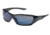 MCR Safety ForceFlex FF1 Series Safety Glasses, Lenses Molded Into Flexible TPU Frame, Blue Diamond Mirror, One Size, FF128B