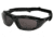 MCR Safety HDX1 Series Safety Glasses, UV-AF Anti-Fog Lens Coating, Removable Elastic Strap, Gray, One Size, HDX112AF