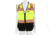 MCR Safety Hi Vis Reflective Safety Vest, ANSI 107 Type R Class 2, 3in Silver Reflective, Zipper Front Closure, Back Plan Pocket, Solid Front Mesh Back, Fluorescent Lime, XL, PSURVCL2LSXL