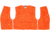 MCR Safety CL2MOL Hi Vis Reflective Safety Vest, ANSI Type R Class 2, Mesh with 2in Silver Stripes, Breakaway Design with Hook and Loop Closures, Fluorescent Orange, M, CL2MOL