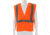 MCR Safety CL2MOL Hi Vis Reflective Safety Vest, ANSI Type R Class 2, Mesh with 2in Silver Stripes, Breakaway Design with Hook and Loop Closures, Fluorescent Orange, M, CL2MOL
