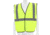 MCR Safety Hi Vis Reflective Safety Vest, ANSI Type R Class 2, Mesh with 2in Silver Stripes, Hook and Loop Front Closure, Fluorescent Lime, S, VCL2MLS