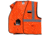 MCR Safety Hi Vis Reflective Safety Vest, ANSI Type R Class 2, Mesh with 2in Silver Stripes, Hook and Loop Front Closure, Fluorescent Orange, XL, VCL2MOXL