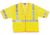 MCR Safety Hi Vis Reflective Safety Vest, ANSI Type R Class 3, Mesh with 2in Silver Stripes, Hook and Loop Front Closure, Fluorescent Lime, 4X, CL3MLX4