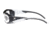 MCR Safety HL1 Series Safety Glasses, Anti-Fog Lens, Non-Slip TPR Temples and Nose Piece, Extended Brow Guard, Clear, One Size, HL110AF