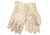 MCR Safety Hot Mill Work Gloves, 24oz Cotton Fabric, Nap-In, 2.5in Band Top and Knuckle Strap, Recycled Liner, Regular Weight, Natural, Large, 9124KI