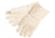 MCR Safety Hot Mill Work Gloves, 32oz Heavy Weight Fabric, 5in Plasticized Gauntlet Cuff, Burlap Lined, Knuckle Strap, Natural, Large, 9132G