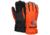 MCR Safety Insulated Mechanics Gloves, 200 gram Thinsulate Lining, MAXGrid Material Palm, Inner Elastic Snow and Ice Cuff, Black/Hi-Vis Orange, X - Large, 983XL