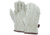 MCR Safety Leather Driver Work Gloves, Beige Synthetic Leather with Grain Cowskin Texture, Fleece Lined and Keystone Thumb, Beige, Small, 3750S