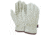 MCR Safety Leather Drivers Insulated Work Gloves, Premium Grade Grain Pigskin Leather, Fleece Lined and Keystone Thumb, Beige, Small, 3450S