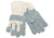 MCR Safety Leather Palm Work Glove, A Shoulder Leather, 2.5in Plasticized Duck Safety Cuff, Gray, Large, 1400