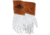MCR Safety Leather Welding Work Gloves, Competitive Value Top Cow Grain Leather, 4in Split Leather Gauntlet Cuff, Sewn with ARX Cut Resistant Thread, Beige and Russet, Large, 4955L