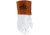 MCR Safety Leather Welding Work Gloves, Cow Grain Leather, 4in Split Leather Bell Cuff, Lined and Sewn with ARX Cut Resistant Material, Beige and Russet, Large, 4955HL