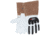 MCR Safety Leather Welding Work Gloves, Premium Grain Goatskin Leather, 5in Split Cowskin Cuff, Thinsulate Lined, White, Medium, 48406TM