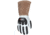 MCR Safety Leather Welding Work Gloves, Premium Grain Goatskin Leather, 5in Split Cowskin Cuff, Thinsulate Lined, White, Medium, 48406TM