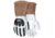 MCR Safety Leather Welding Work Gloves, Premium Grain Goatskin Leather, 5in Split Cowskin Cuff, Thinsulate Lined, White, Medium, 48406TM