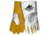 MCR Safety Leather Welding Work Gloves, Premium Side Split Leather, Aluminized Back and Wing Thumb, Gold, X - Large, 4620A