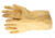 MCR Safety Long Canners Latex Gloves, 18 mil Thickness, 12in Length, Unlined Industry Standard Grade, Amber, Medium, 5180E