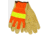 MCR Safety Luminator Hi-Vis Leather Drivers Work Gloves, Premium Grade Grain Pigskin with Mesh Back, Reflective Stripe, Beige, Large, 34111L