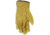 MCR Safety Luminator Hi-Vis Leather Drivers Work Gloves, Premium Grade Grain Pigskin with Mesh Back, Reflective Stripe, Beige, Large, 34111L