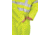 MCR Safety Luminator Hi Vis Long Waterproof Raincoat with Silver Reflective Stripes, .40mm PU/Cotton Poly, Blend Stretch, ANSI 107 Type R Class 3, Fluorescent Lime, XL, 518CXL