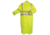 MCR Safety Luminator Hi Vis Long Waterproof Raincoat with Silver Reflective Stripes, .40mm PU/Cotton Poly, Blend Stretch, ANSI 107 Type R Class 3, Fluorescent Lime, XL, 518CXL