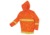 MCR Safety Luminator Series Reflective 3 Piece Waterproof Rain Suit, .35mm PVC/Poly, Orange, M, 2013RM
