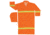 MCR Safety Luminator Series Reflective Waterproof Raincoat, .35mm PVC/Poly, Detachable Hood, Fluorescent Orange, 4X, 201CRX4