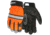 MCR Safety Mechanics Gloves, Premium Grain Cow Palm, Hi-Vis Back, Reflective Knuckle Stripe and Fingertips, Black, X - Large, 921XL