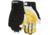 MCR Safety Mechanics Gloves, Reinforced Thumb Crotch, Rugged Grain Goatskin with Double Palm, White and Gold, X - Large, 906XL