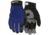 MCR Safety Mechanics Gloves, Synthetic Leather Palm, Adjustable Hook and Loop Wrist Closure, Black and Gray, X - Large, 905XL