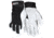 MCR Safety Mechanics Work Gloves, Rugged Grain Goatskin with Cowhide Double Palm, Reinforced Thumb Crotch, Spandex Back, White, Small, 906DPS