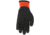 MCR Safety Ninja Work Gloves, 15 Gauge Nylon Shell, 7 Gauge Acrylic Terry Interior, Rough Over the Knuckle Outer Dip, Black/Orange, Large, N9695L