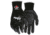 MCR Safety Ninja X Work Gloves, 15 Gauge Nylon/Lycra Blended Shell, Bi-Polymer Coated Palm and Fingertips, Black, Small, N9674S