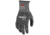 MCR Safety Ninja X4 Work Gloves, 13 Gauge HyperMax Shell, Bi-Polymer Coated Palm and Fingertips, Black/Salt and Pepper, X - Large, N92723BPXL