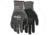 MCR Safety Ninja X4 Work Gloves, 13 Gauge HyperMax Shell, Bi-Polymer Coated Palm and Fingertips, Black/Salt and Pepper, X - Large, N92723BPXL