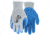 MCR Safety NXG 10-Gauge Gray Cotton/Polyester Work Gloves w/Blue Latex Palm &amp; Fingers, Blue/Gray, 2XL, FT300XXL