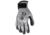 MCR Safety NXG Work Gloves. 10 Gauge Cotton Polyester Shell, Latex Coated Palm and Fingertips, Adjustable Hook and Loop Wrist Closure, Black/Gray, Medium, 9688VM