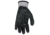 MCR Safety NXG Work Gloves. 10 Gauge Cotton Polyester Shell, Latex Coated Palm and Fingertips, Adjustable Hook and Loop Wrist Closure, Black/Gray, Medium, 9688VM