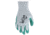 MCR Safety NXG Work Gloves, 10 Gauge Cotton Polyester Shell, Nitrile Palm and Fingers, Green/Gray, X - Large, FT350XL