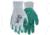 MCR Safety NXG Work Gloves, 10 Gauge Cotton Polyester Shell, Nitrile Palm and Fingers, Green/Gray, X - Large, FT350XL