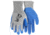 MCR Safety NXG Work Gloves, 13 Gauge Nylon Shell, Foam Latex Palm and Fingertips, Blue/Gray, X - Large, 96731XL